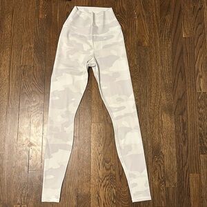 Alo white camo leggings